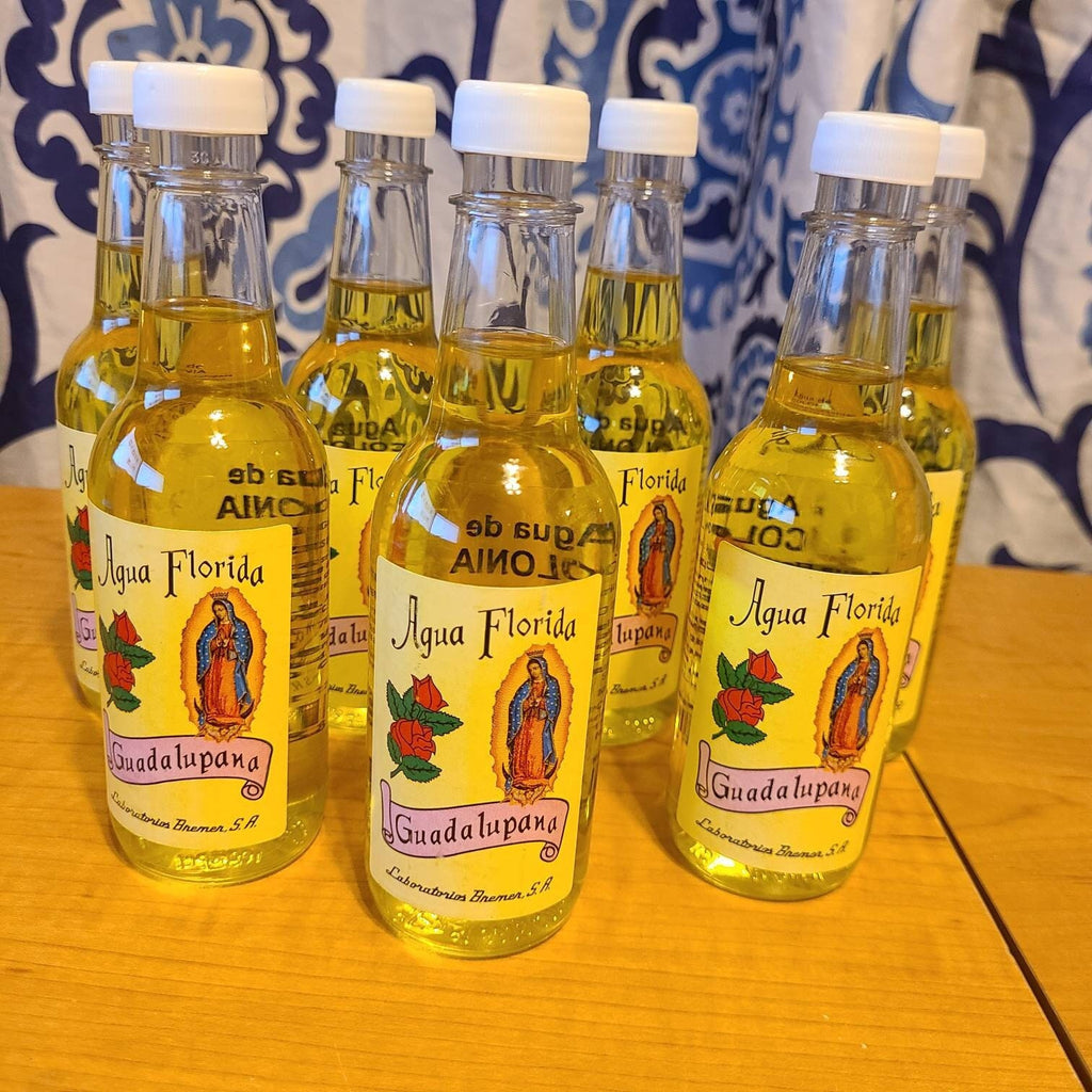 Florida Water Agua de Florida Guadalupana for Positivity, Cleansing, and Good Luck
