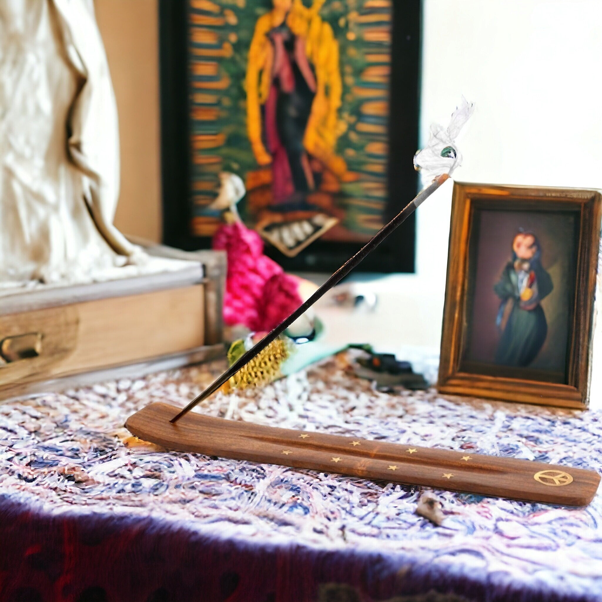 Rose Incense Sticks: Virgen de Guadalupe Prayer Altar, 20 Pack