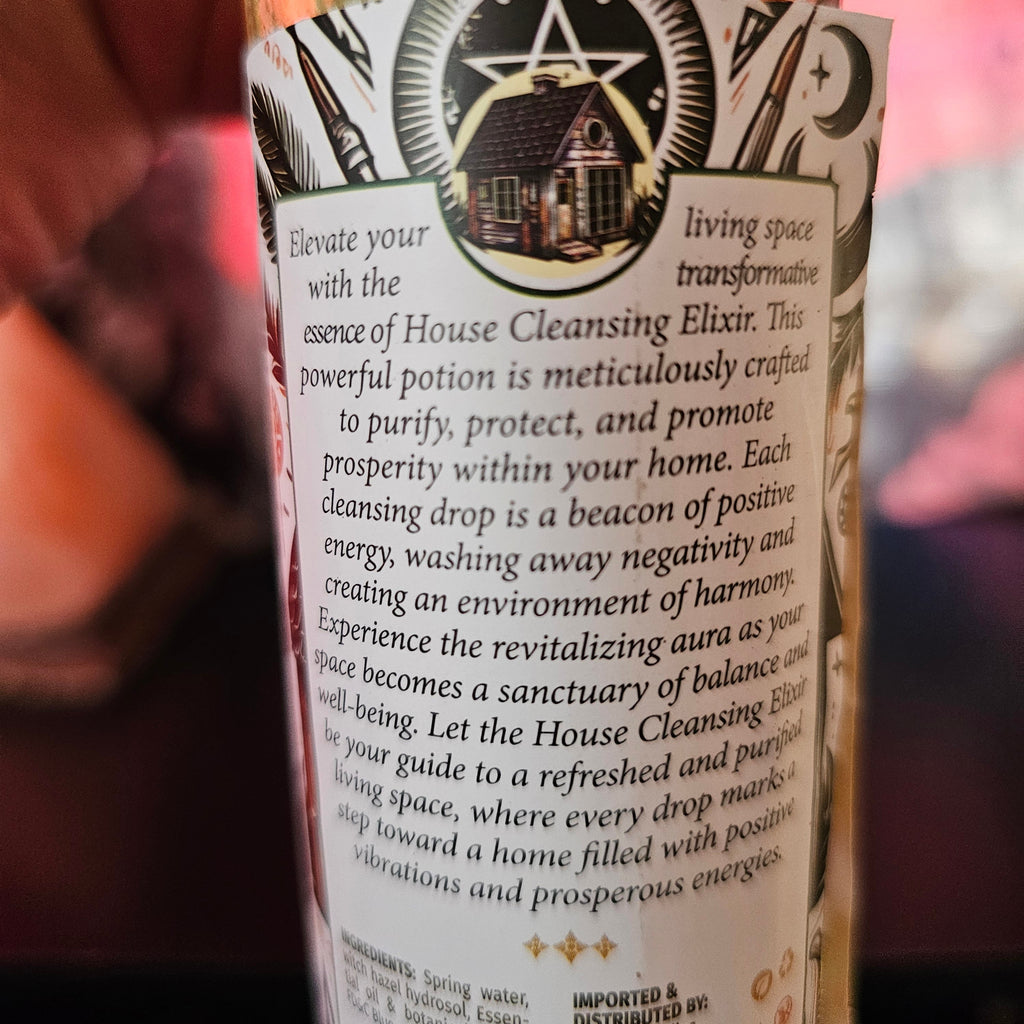 House Cleansing Water: Spiritual Home Blessing, Energy Clearing (7.5 oz)
