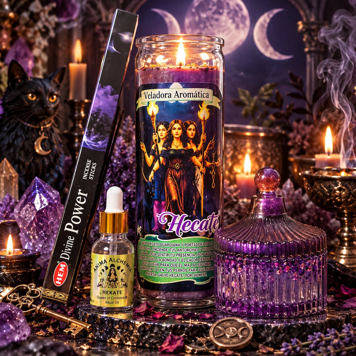 Hekate ritual kit — styled scene photo