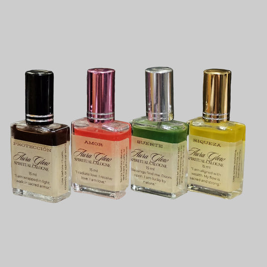 Aura Glow Spiritual Cologne for Protection Love Luck and Riches
